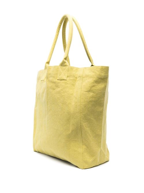 Lime green organic cotton canvas bag Isabel Marant | PM0001FAA1X19M23SU